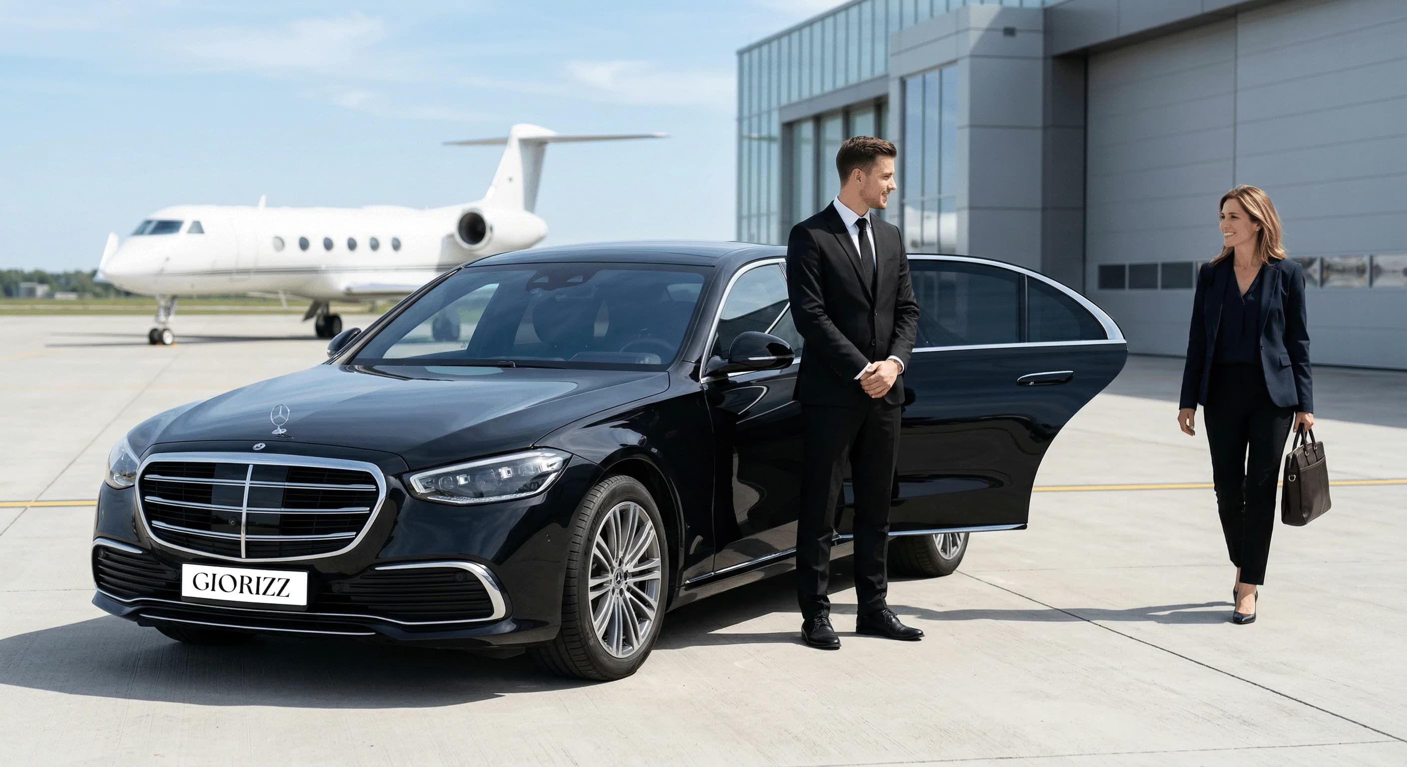 Corporate airport transfer for executive business travel with GIORIZZ
