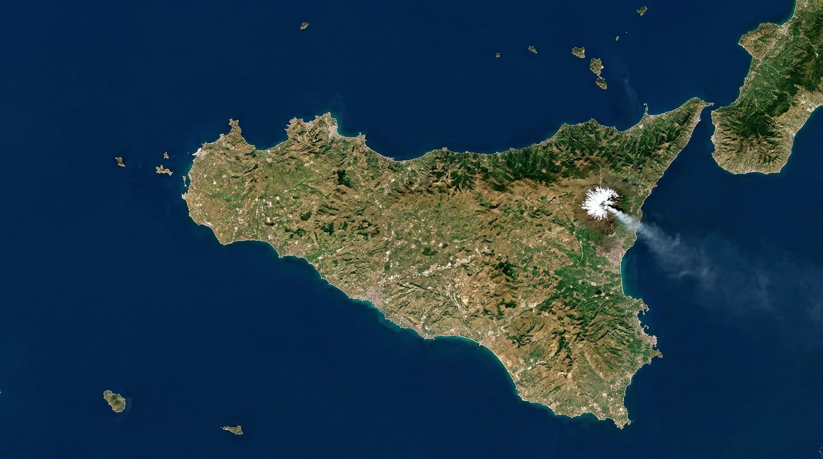 Map of Sicily showing GIORIZZ operational coverage