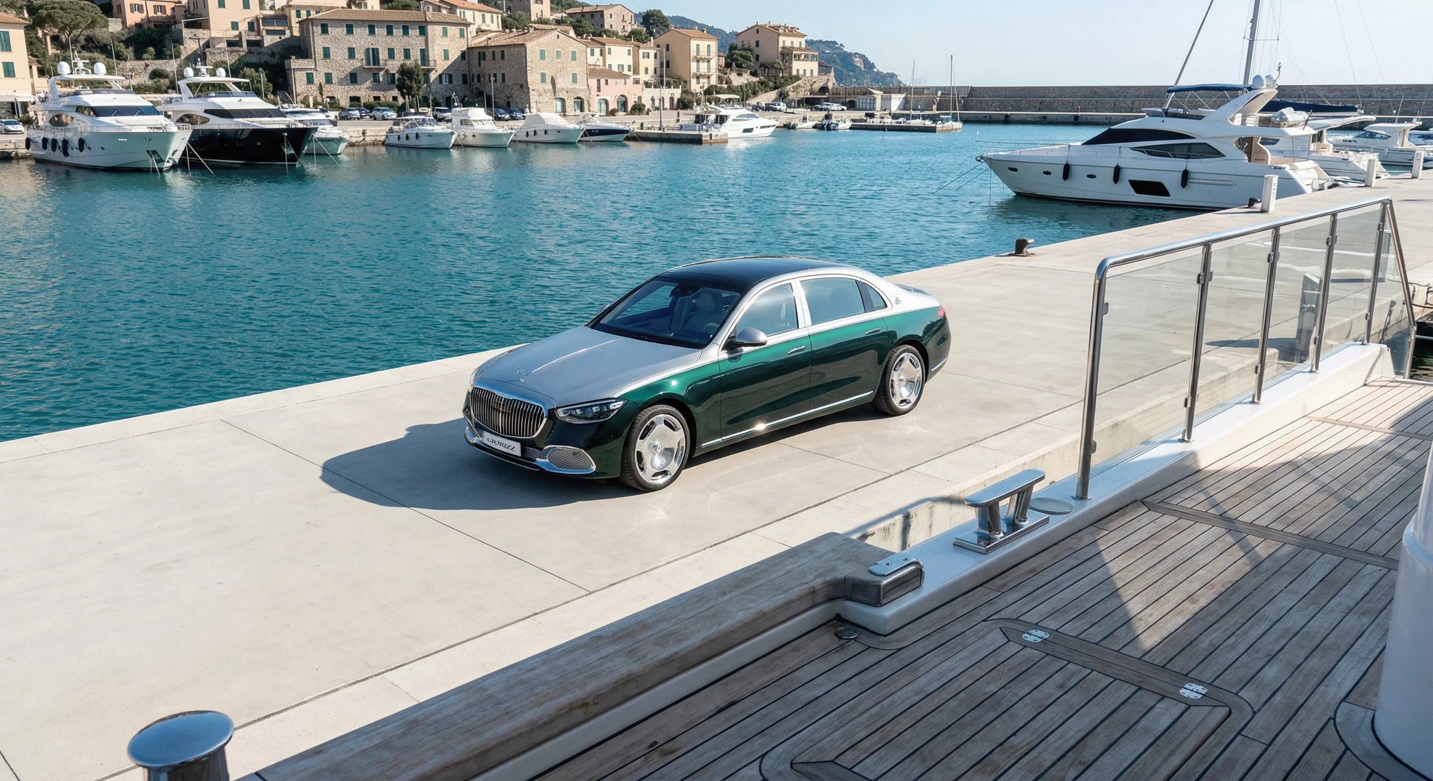 Luxury port and marina chauffeur transfers in Sicily