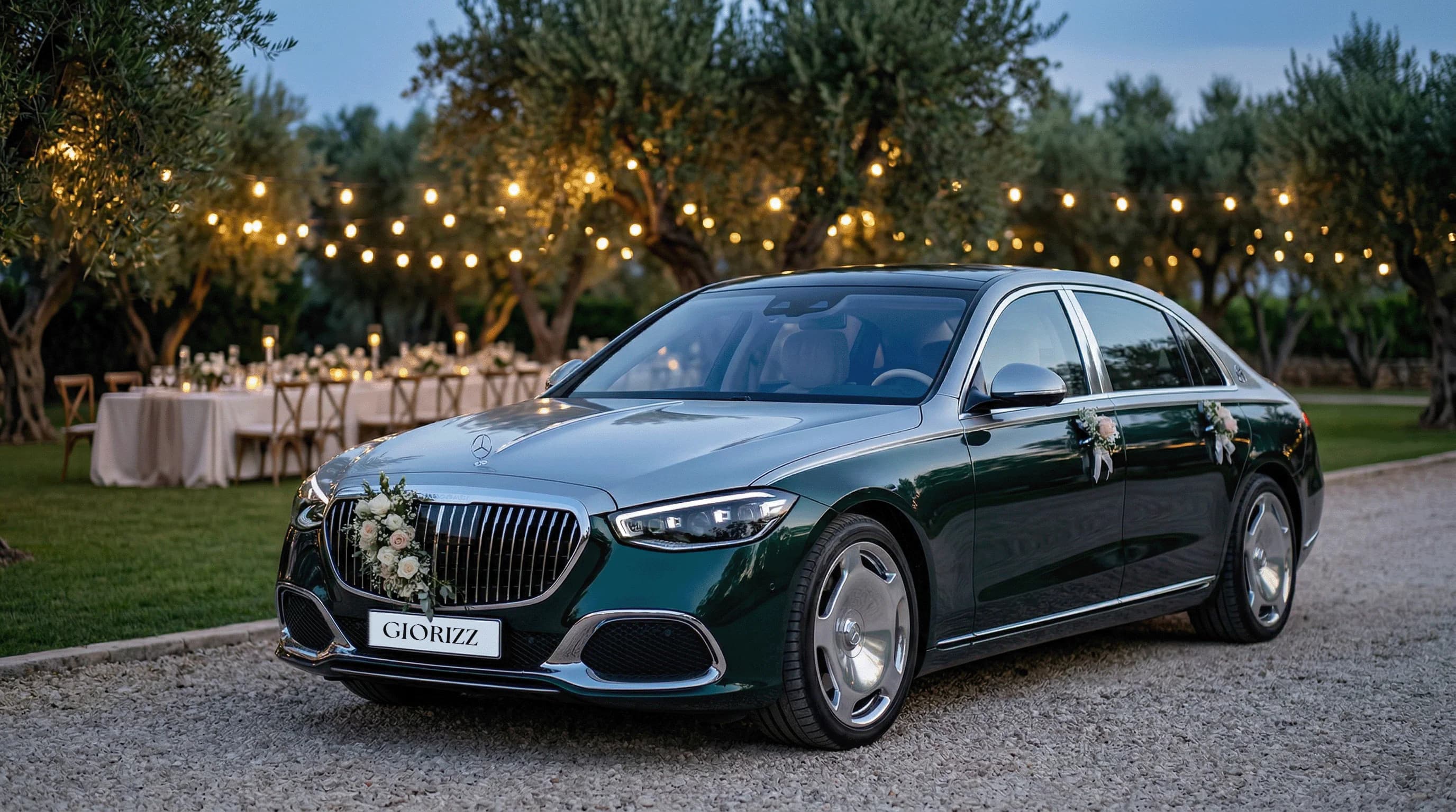 Dedicated chauffeur for the couple on a wedding day in Sicily
